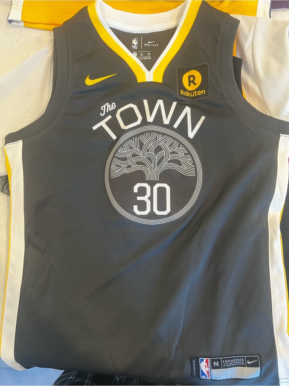 Official Nike Warriors Stephen Curry #30 “The Town” youth basketball jersey